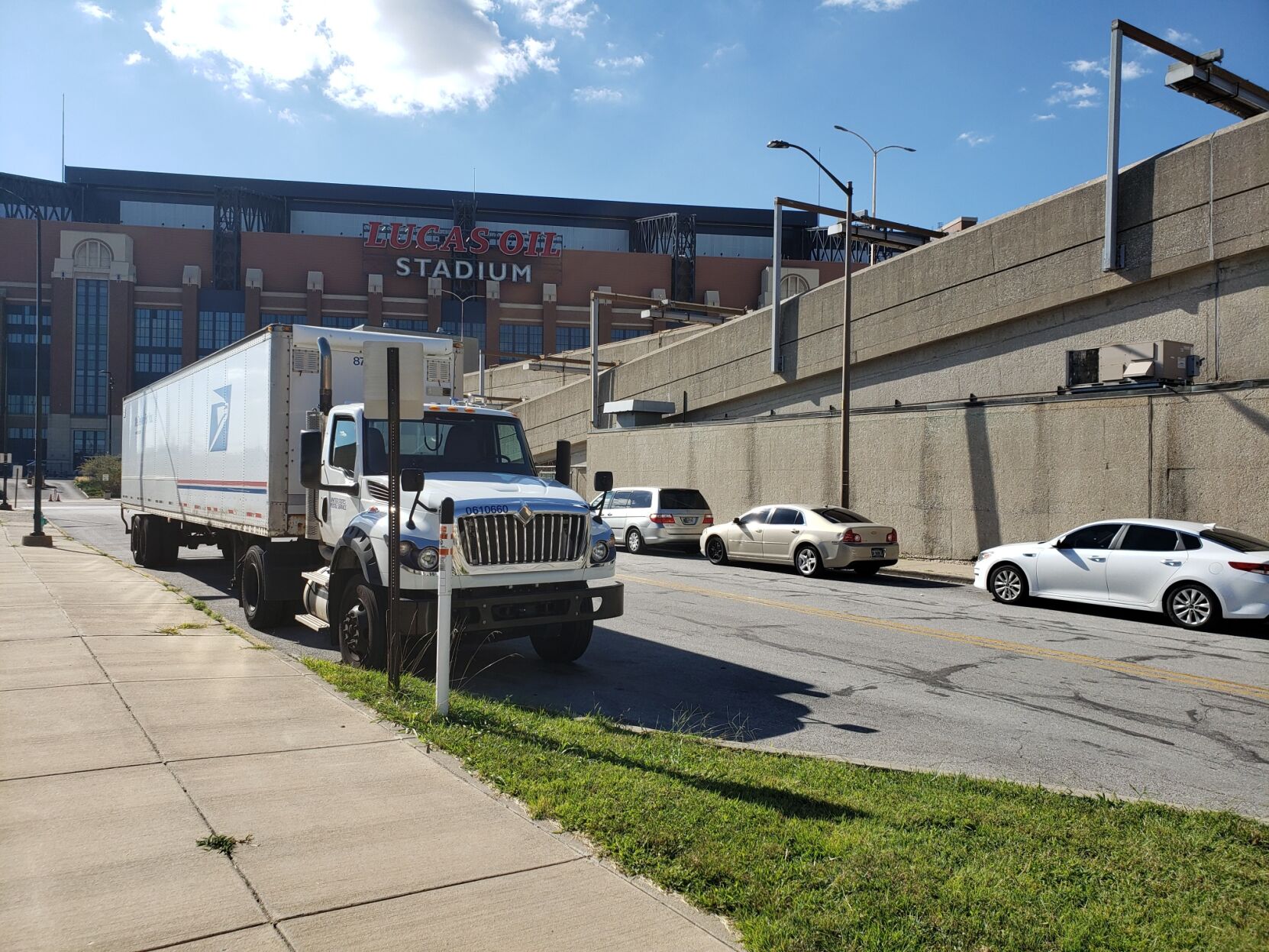 A view of the USPS processing plant at 125 W. South St.
